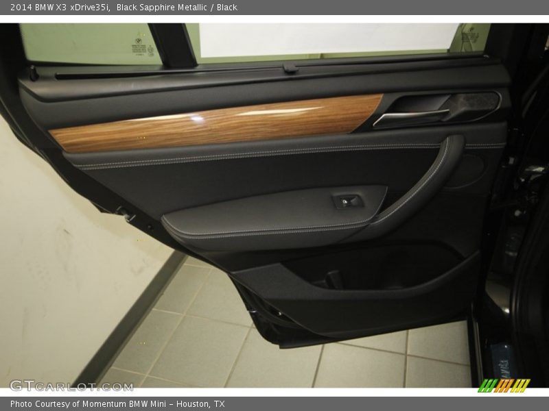 Black Sapphire Metallic / Black 2014 BMW X3 xDrive35i