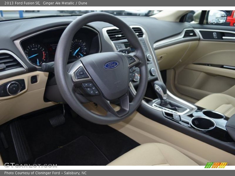 Ginger Ale Metallic / Dune 2013 Ford Fusion SE