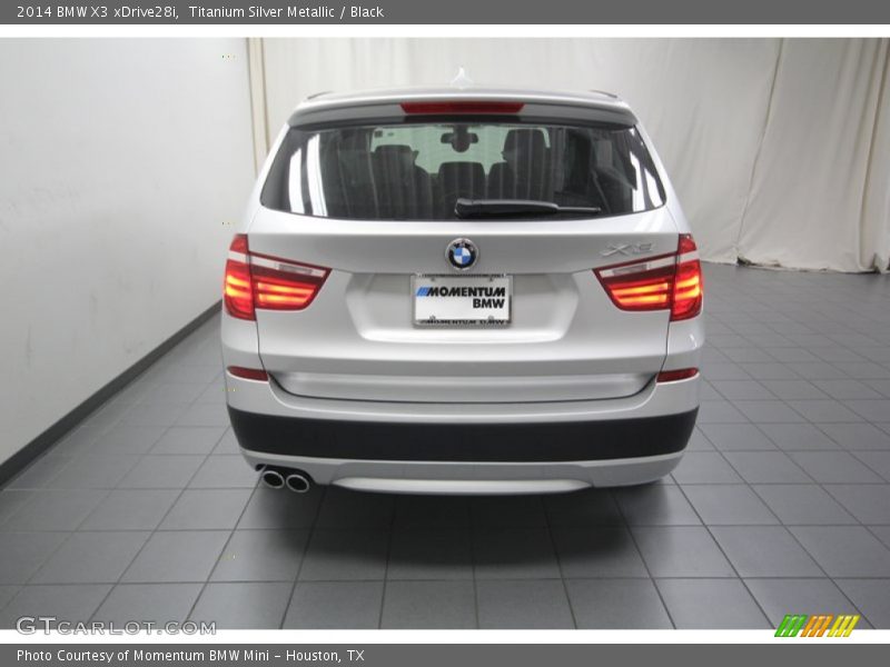 Titanium Silver Metallic / Black 2014 BMW X3 xDrive28i