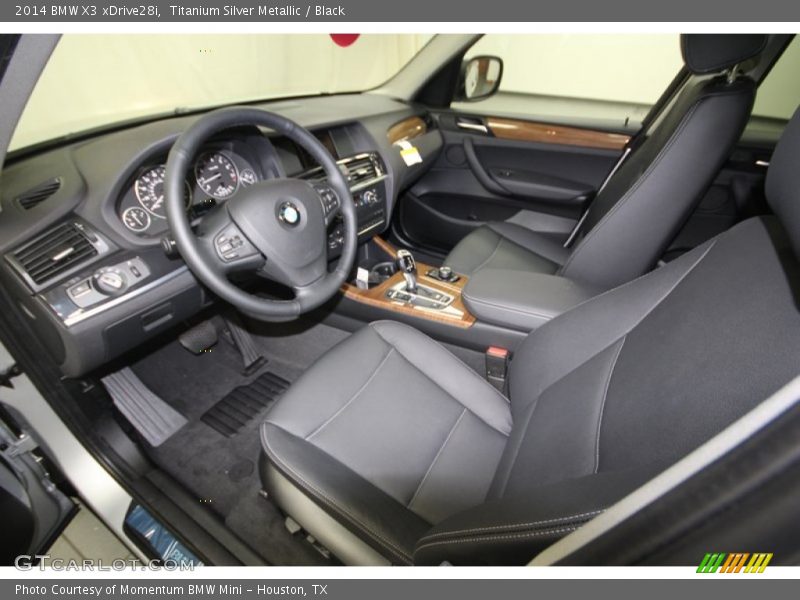 Titanium Silver Metallic / Black 2014 BMW X3 xDrive28i