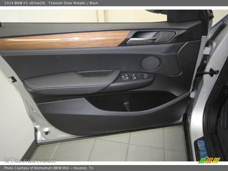 Titanium Silver Metallic / Black 2014 BMW X3 xDrive28i