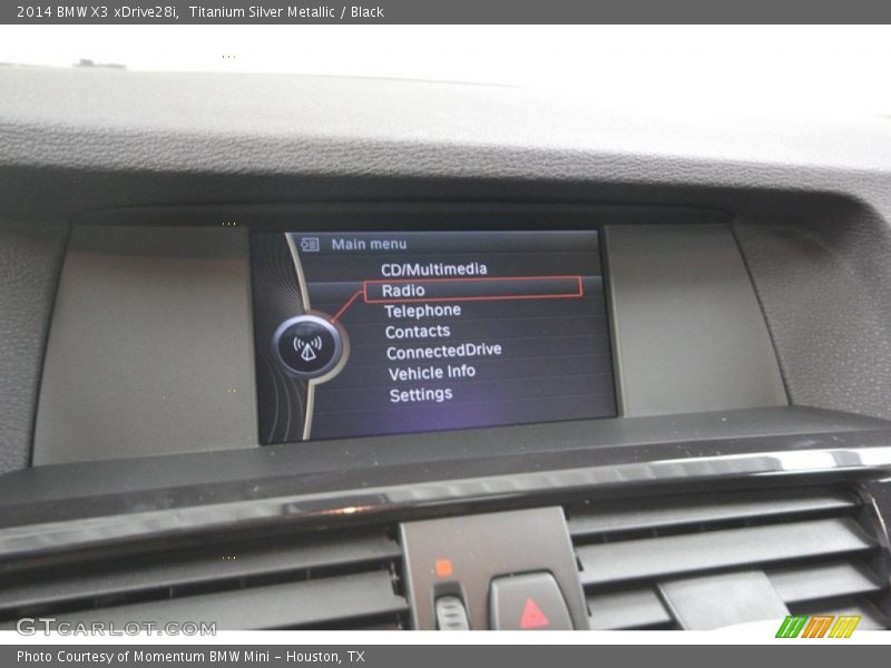 Titanium Silver Metallic / Black 2014 BMW X3 xDrive28i