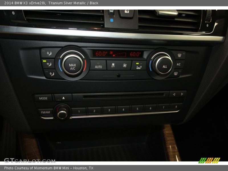 Titanium Silver Metallic / Black 2014 BMW X3 xDrive28i