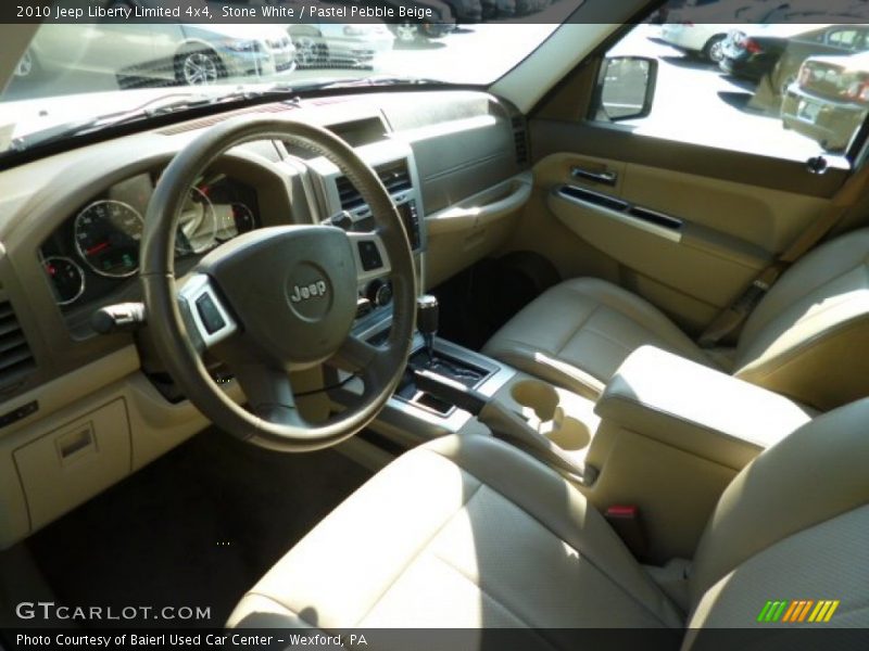 Stone White / Pastel Pebble Beige 2010 Jeep Liberty Limited 4x4