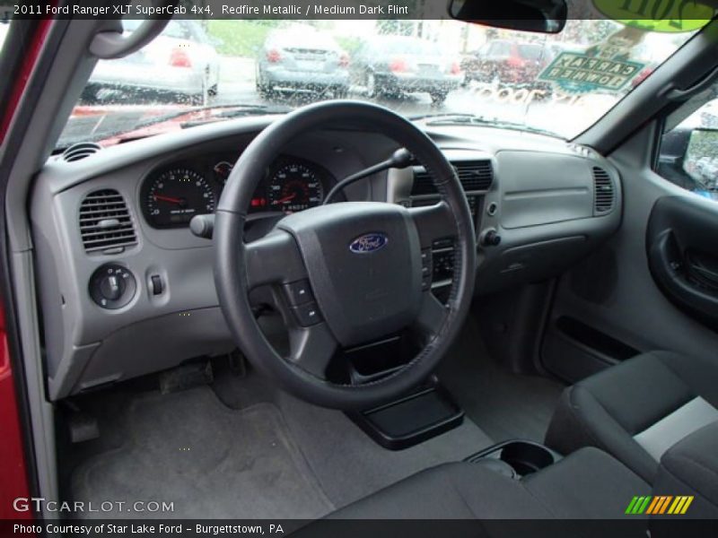 Medium Dark Flint Interior - 2011 Ranger XLT SuperCab 4x4 