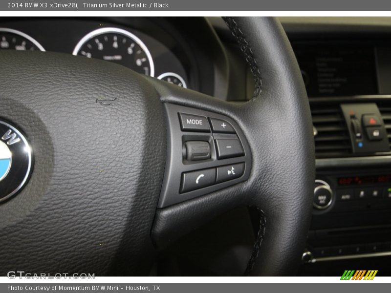 Titanium Silver Metallic / Black 2014 BMW X3 xDrive28i