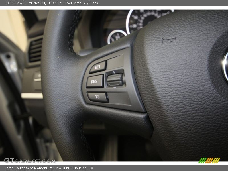 Titanium Silver Metallic / Black 2014 BMW X3 xDrive28i