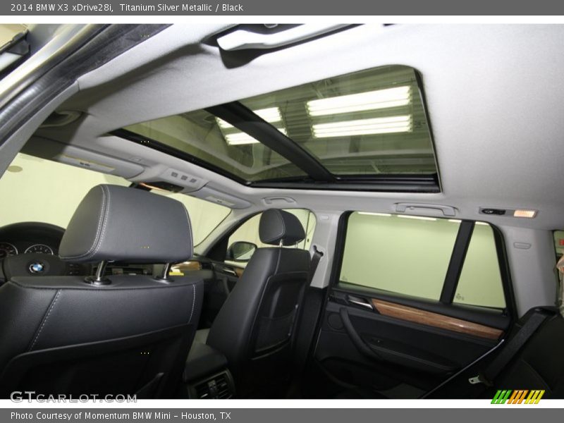 Titanium Silver Metallic / Black 2014 BMW X3 xDrive28i