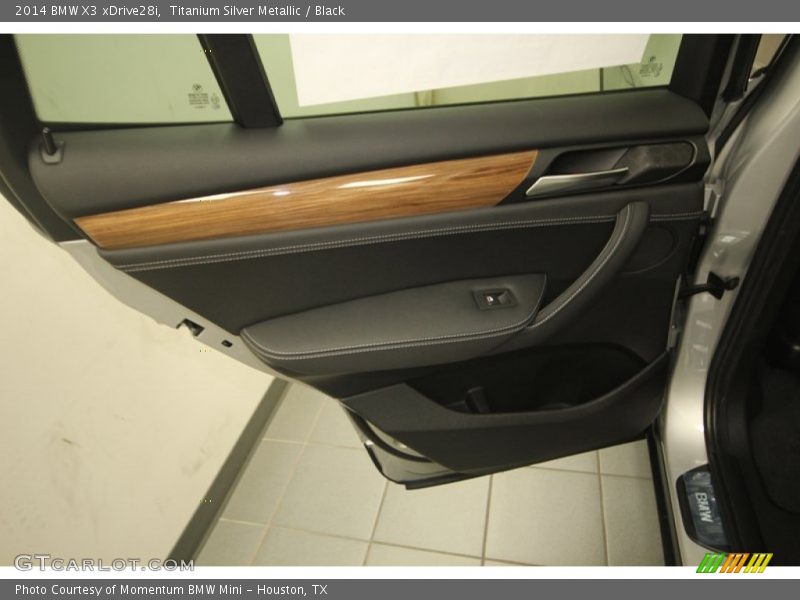 Titanium Silver Metallic / Black 2014 BMW X3 xDrive28i