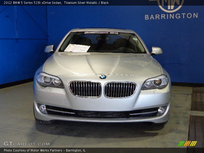 Titanium Silver Metallic / Black 2012 BMW 5 Series 528i xDrive Sedan