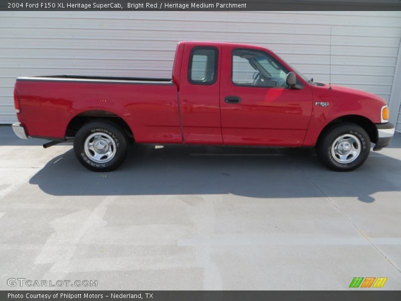 Bright Red / Heritage Medium Parchment 2004 Ford F150 XL Heritage SuperCab