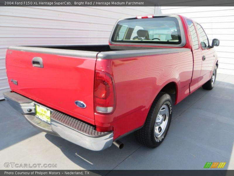 Bright Red / Heritage Medium Parchment 2004 Ford F150 XL Heritage SuperCab