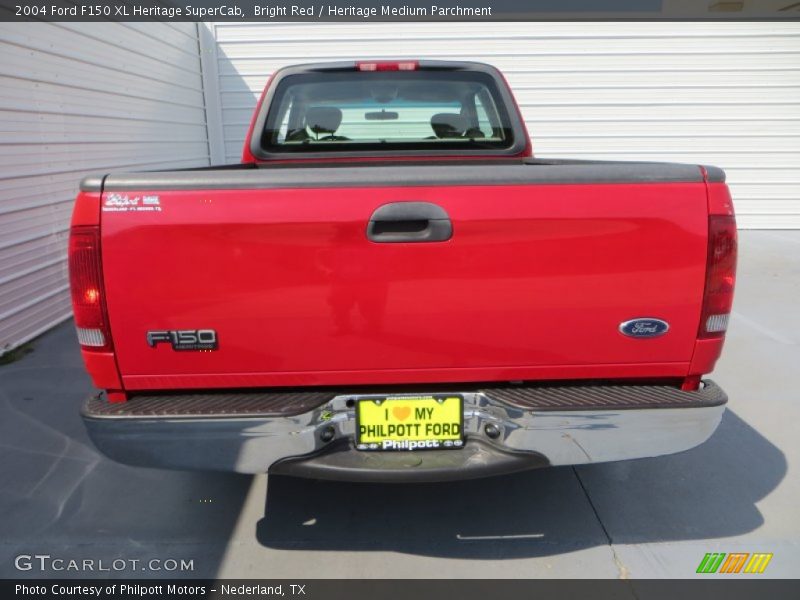 Bright Red / Heritage Medium Parchment 2004 Ford F150 XL Heritage SuperCab