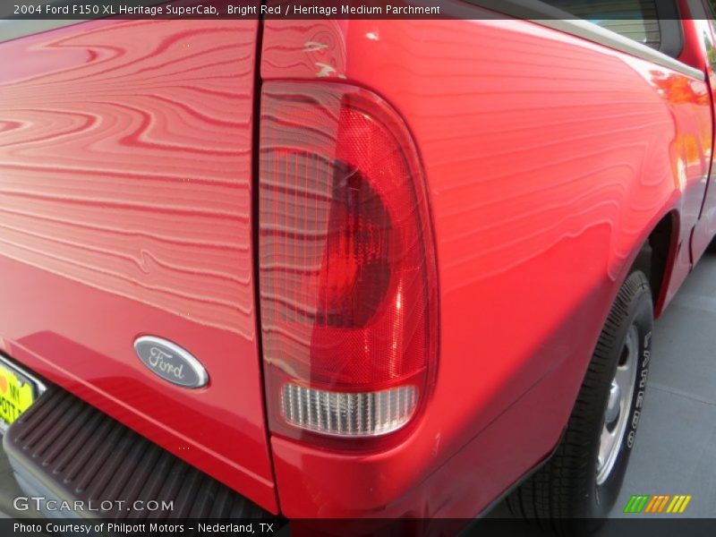 Bright Red / Heritage Medium Parchment 2004 Ford F150 XL Heritage SuperCab