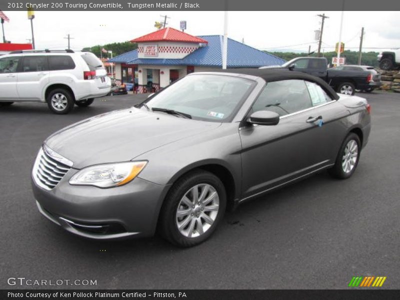 Tungsten Metallic / Black 2012 Chrysler 200 Touring Convertible