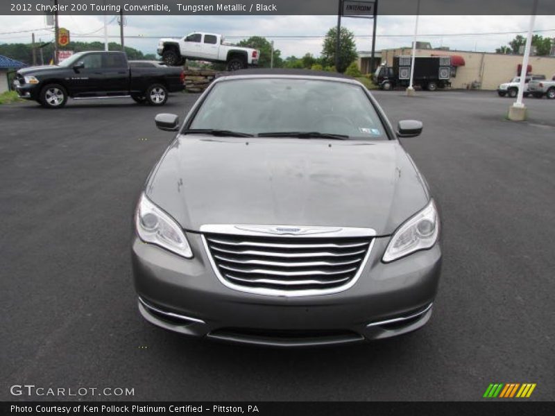 Tungsten Metallic / Black 2012 Chrysler 200 Touring Convertible