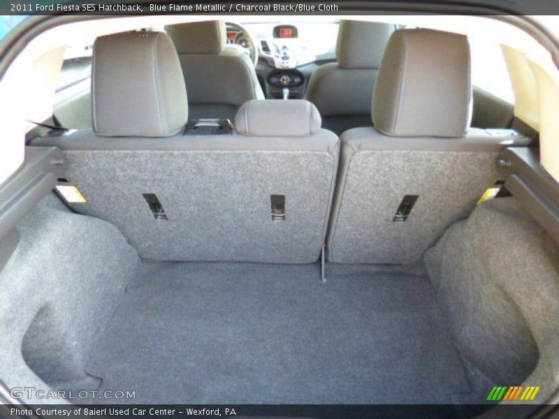 Blue Flame Metallic / Charcoal Black/Blue Cloth 2011 Ford Fiesta SES Hatchback