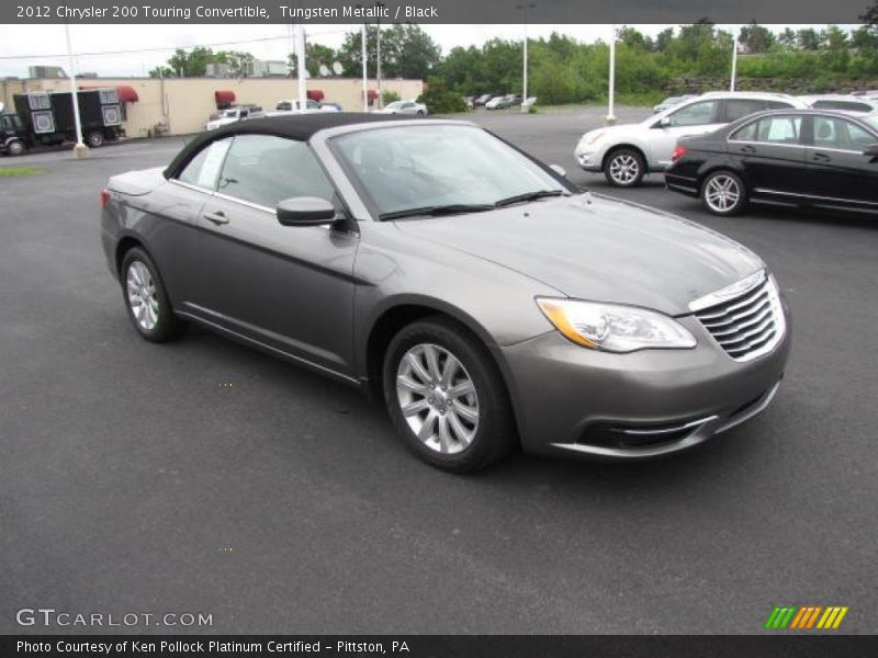 Tungsten Metallic / Black 2012 Chrysler 200 Touring Convertible