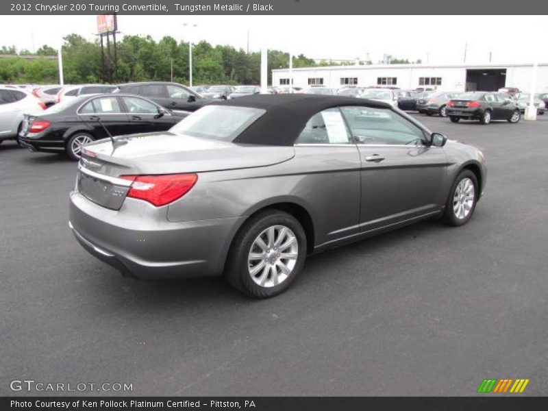 Tungsten Metallic / Black 2012 Chrysler 200 Touring Convertible