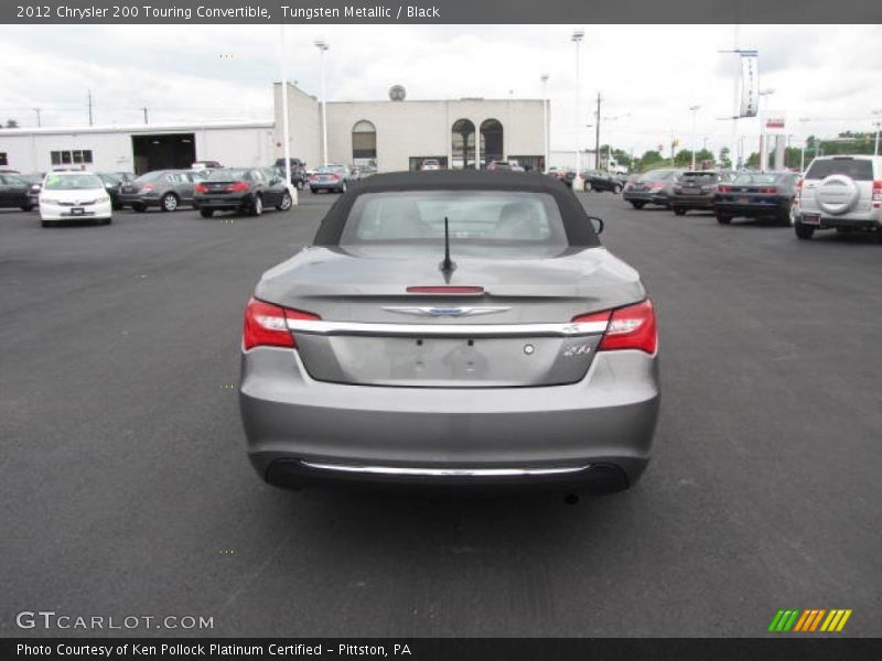 Tungsten Metallic / Black 2012 Chrysler 200 Touring Convertible