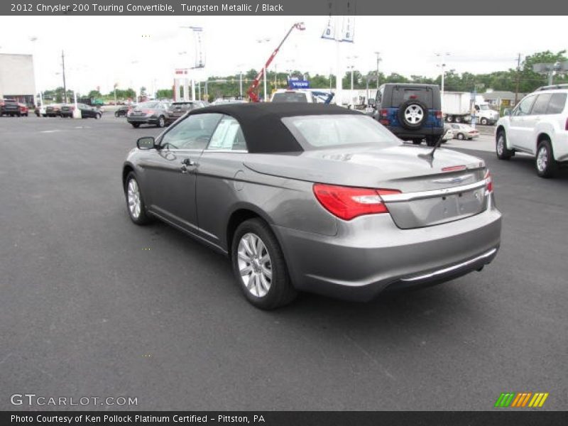 Tungsten Metallic / Black 2012 Chrysler 200 Touring Convertible