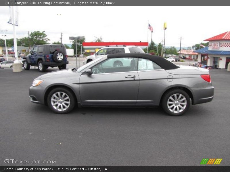Tungsten Metallic / Black 2012 Chrysler 200 Touring Convertible
