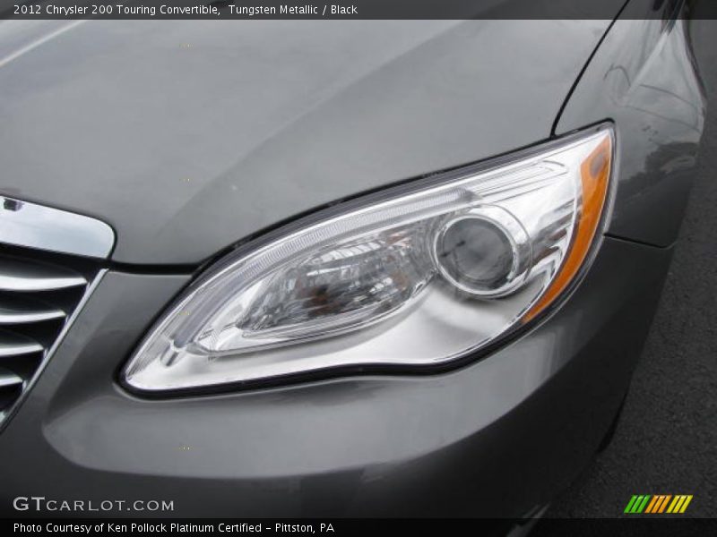 Tungsten Metallic / Black 2012 Chrysler 200 Touring Convertible