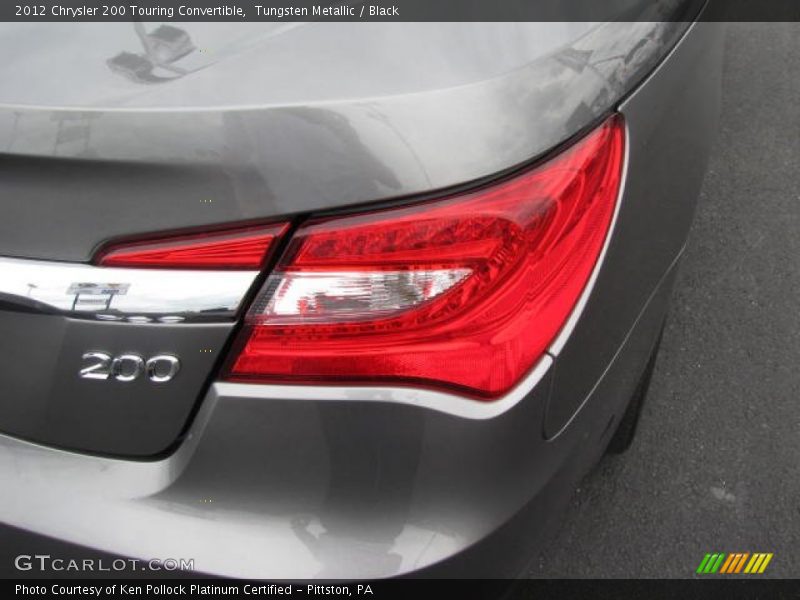 Tungsten Metallic / Black 2012 Chrysler 200 Touring Convertible