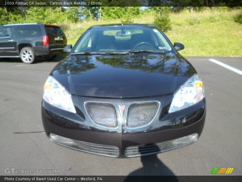 Carbon Black Metallic / Ebony 2009 Pontiac G6 Sedan