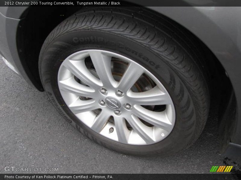 Tungsten Metallic / Black 2012 Chrysler 200 Touring Convertible