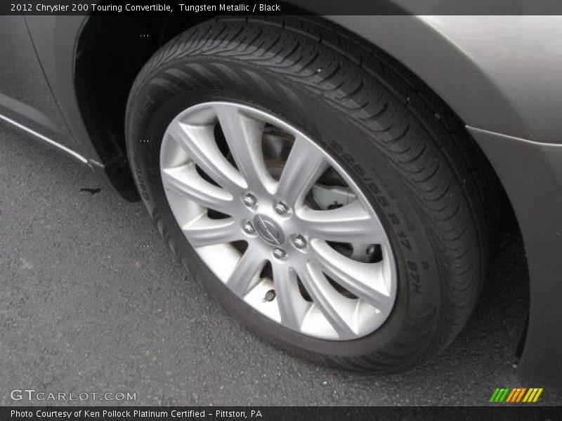 Tungsten Metallic / Black 2012 Chrysler 200 Touring Convertible