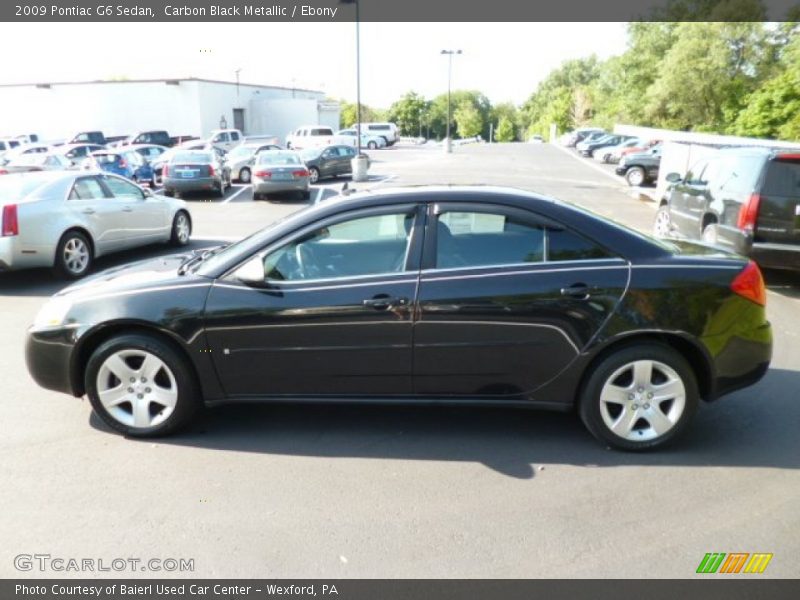 Carbon Black Metallic / Ebony 2009 Pontiac G6 Sedan