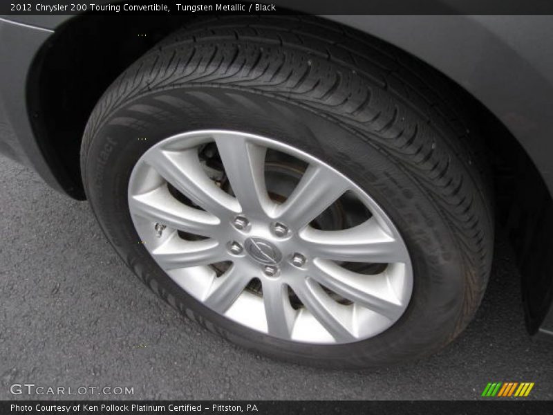 Tungsten Metallic / Black 2012 Chrysler 200 Touring Convertible