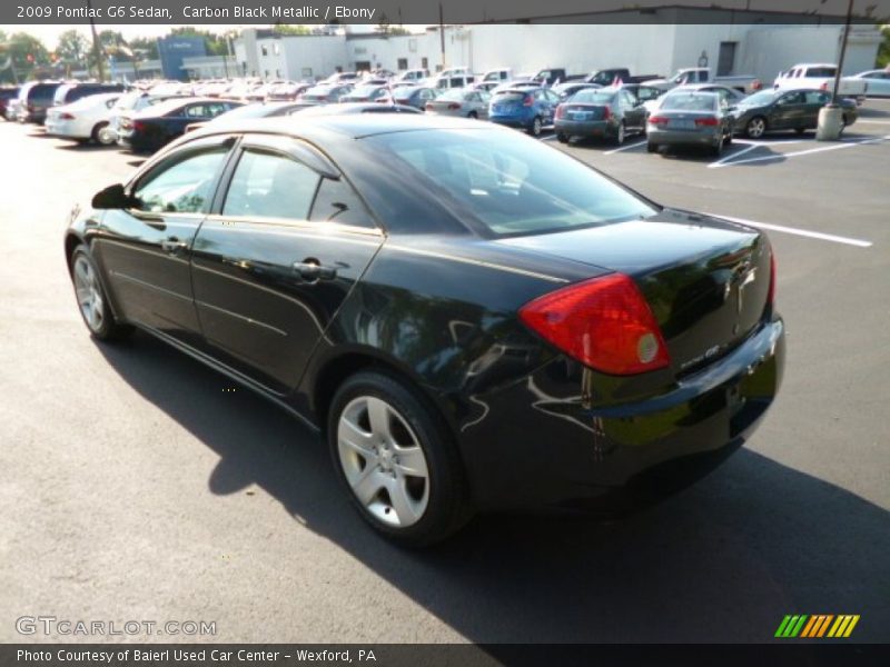 Carbon Black Metallic / Ebony 2009 Pontiac G6 Sedan