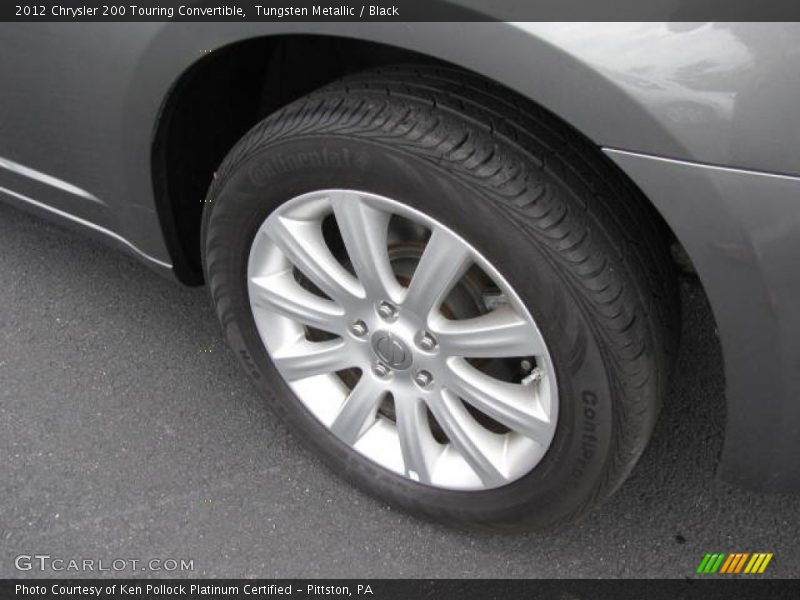 Tungsten Metallic / Black 2012 Chrysler 200 Touring Convertible