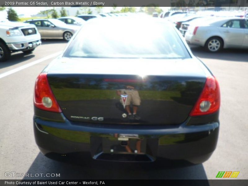 Carbon Black Metallic / Ebony 2009 Pontiac G6 Sedan