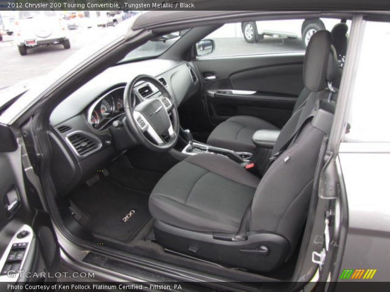 Tungsten Metallic / Black 2012 Chrysler 200 Touring Convertible