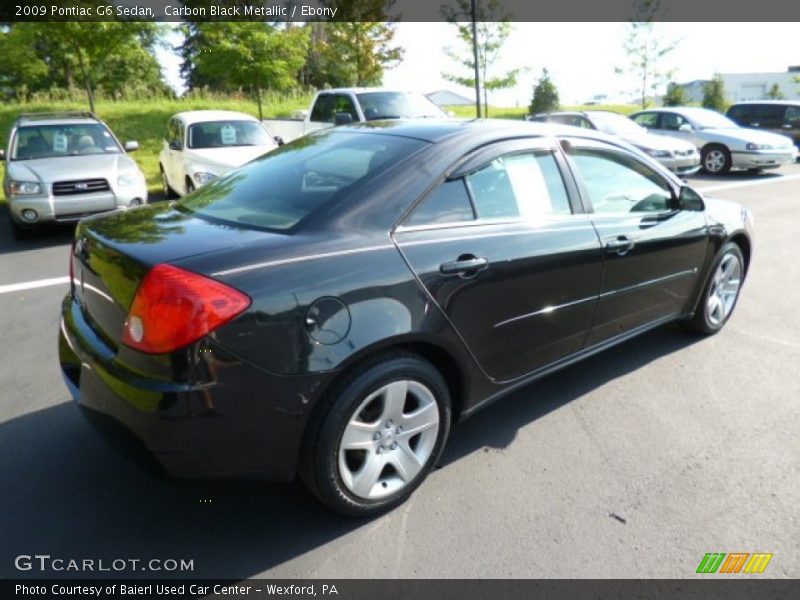 Carbon Black Metallic / Ebony 2009 Pontiac G6 Sedan