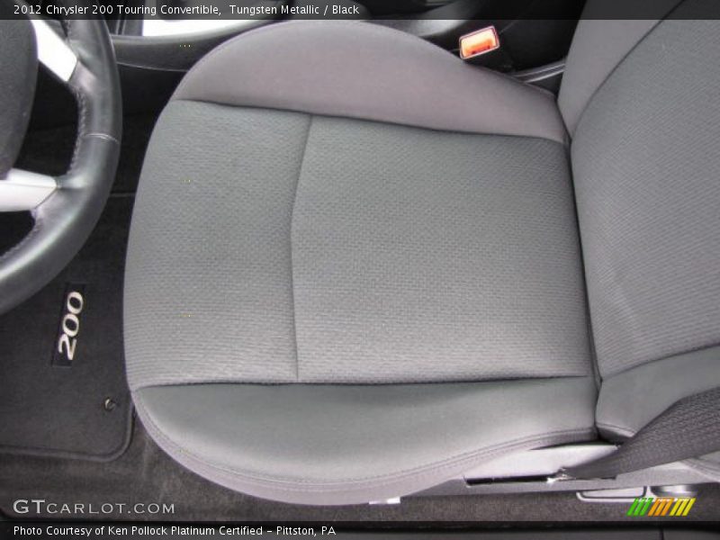 Tungsten Metallic / Black 2012 Chrysler 200 Touring Convertible