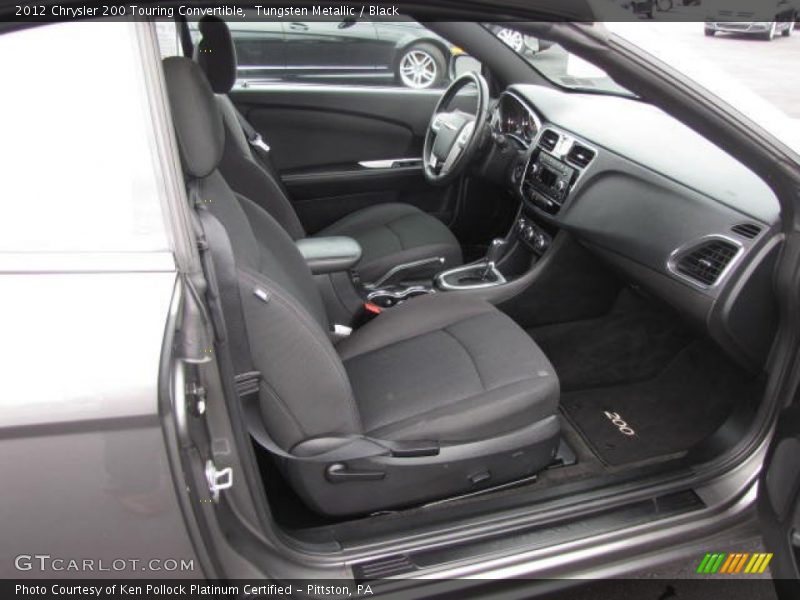 Tungsten Metallic / Black 2012 Chrysler 200 Touring Convertible
