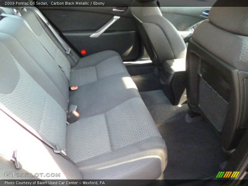 Rear Seat of 2009 G6 Sedan