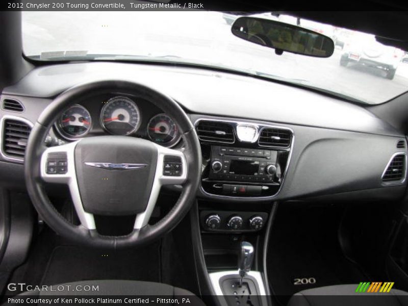 Tungsten Metallic / Black 2012 Chrysler 200 Touring Convertible