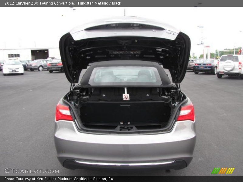 Tungsten Metallic / Black 2012 Chrysler 200 Touring Convertible