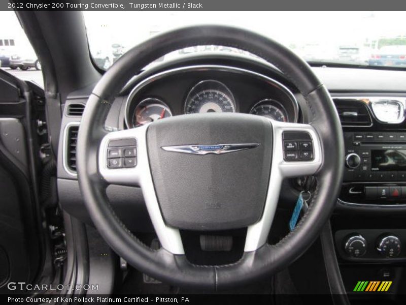Tungsten Metallic / Black 2012 Chrysler 200 Touring Convertible