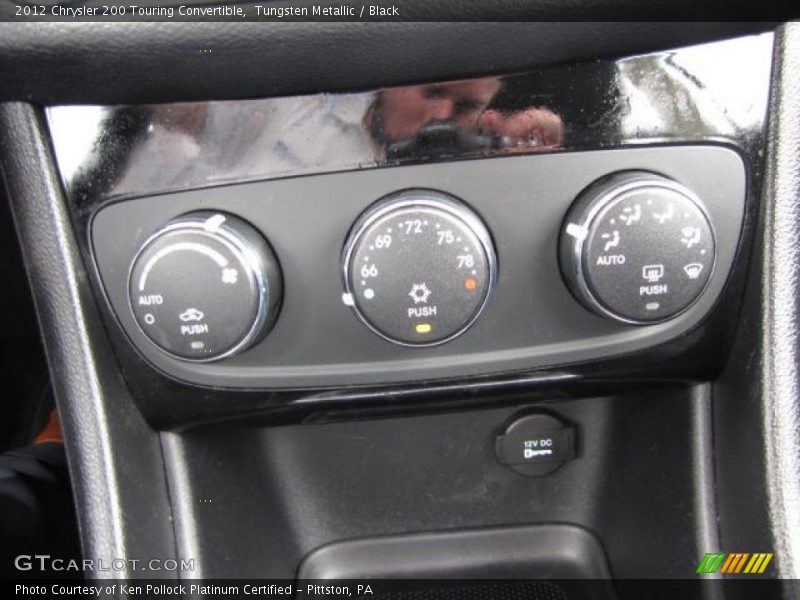 Tungsten Metallic / Black 2012 Chrysler 200 Touring Convertible