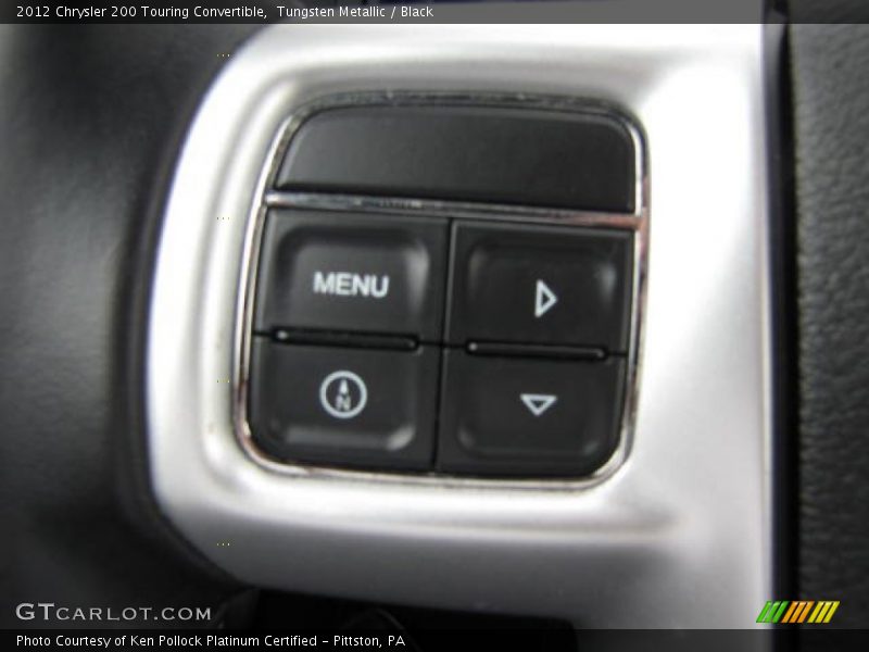 Tungsten Metallic / Black 2012 Chrysler 200 Touring Convertible