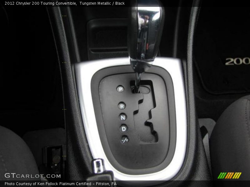 Tungsten Metallic / Black 2012 Chrysler 200 Touring Convertible