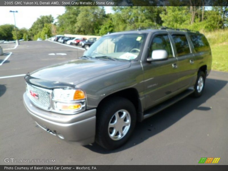 Steel Gray Metallic / Stone Gray 2005 GMC Yukon XL Denali AWD