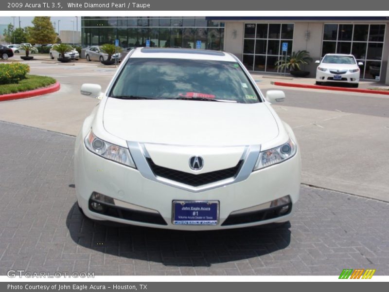 White Diamond Pearl / Taupe 2009 Acura TL 3.5