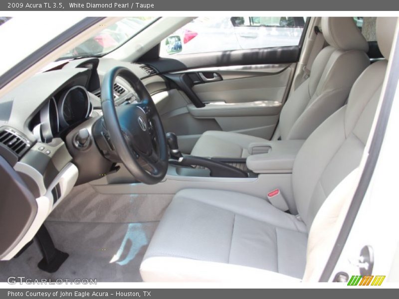 White Diamond Pearl / Taupe 2009 Acura TL 3.5